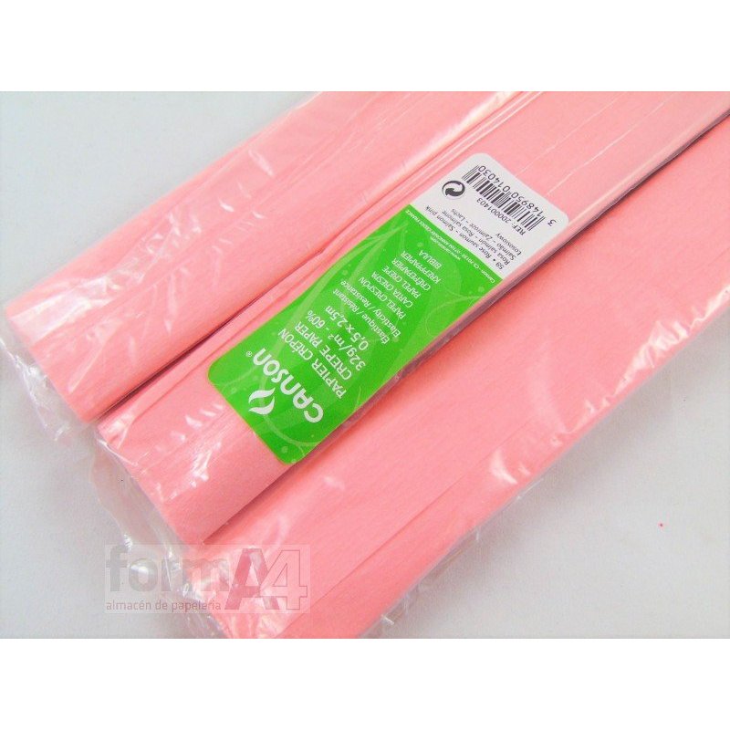 PAPEL CRESPON CANSON ROSA SALMON