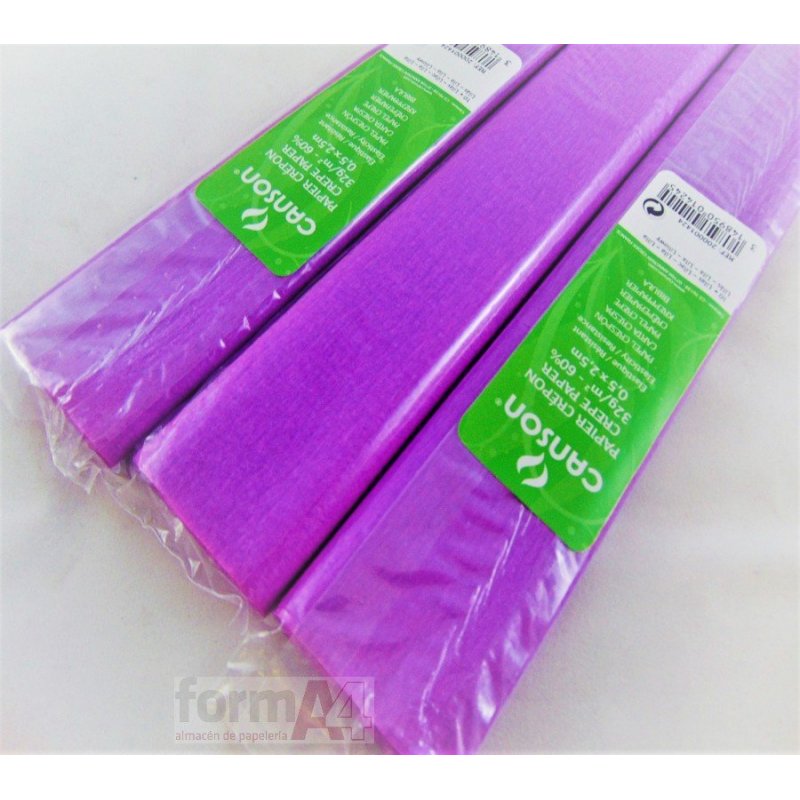 PAPEL CRESPON CANSON LILA