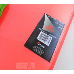 CARPETA ESPIRAL PRYSE 30 FUNDAS A4 C/BOLSILLO