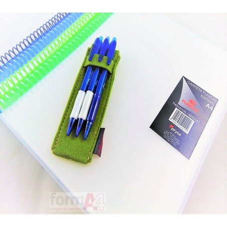 CARPETA ESPIRAL PRYSE 40 FUNDAS A4 C/BOLSILLO