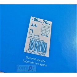 BLOC MICROP. PACSA PREMIUM A5 160H. CUADROS