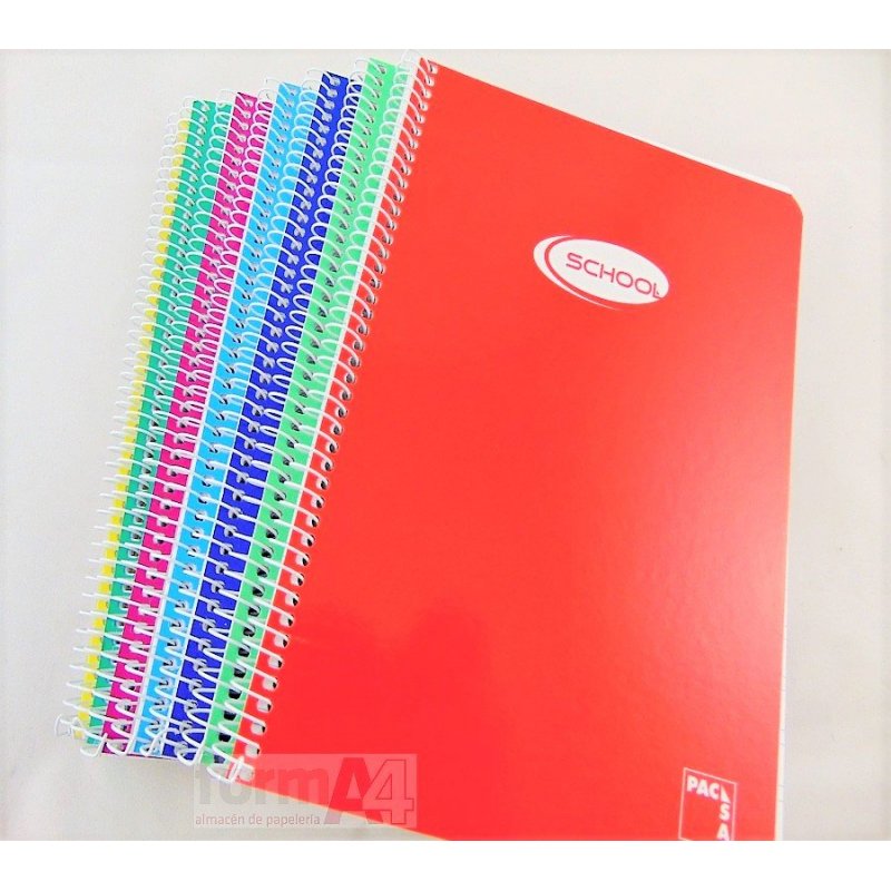 CUADERNO ESPIRAL PACSA 4º 80H. PAUTA 3.5MM.
