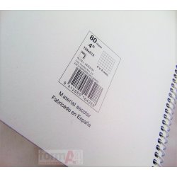 CUADERNO ESPIRAL PACSA 4º 80H. CUADROS 4X4MM