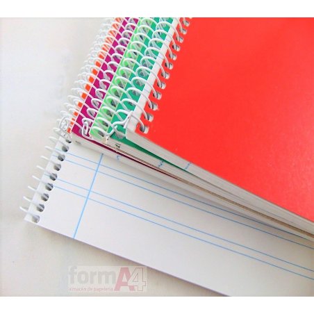 CUADERNO ESPIRAL PACSA FOLIO 80H. PAUTA 3.5MM.