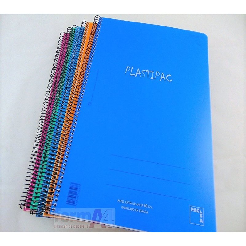 CUADERNO ESP PACSA PLASTIPAC FOLIO 80H. HORIZONTAL