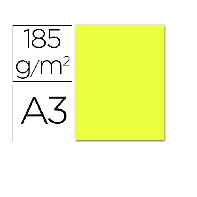 CARTULINA IRIS A3 AMARILLO LIMON  P/50