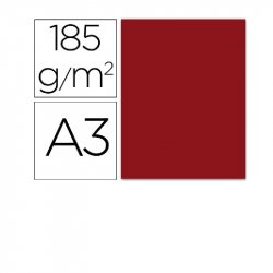 CARTULINA IRIS A3 GRANATE P/50