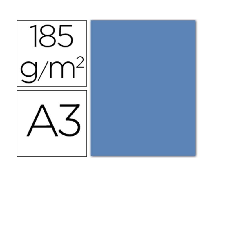CARTULINA IRIS A3 AZUL MALDIVAS P/50