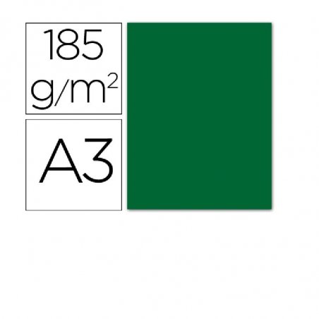 CARTULINA IRIS A3 VERDE ABETO P/50