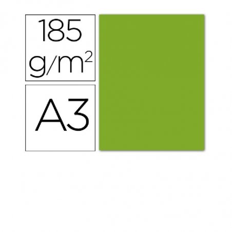 CARTULINA IRIS A3 VERDE AMAZONAS P/50