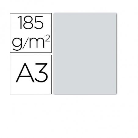 CARTULINA IRIS A3 GRIS PLATA P/50
