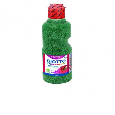 TEMPERA ESCOLAR GIOTTO 250ML PURPURINA VERDE