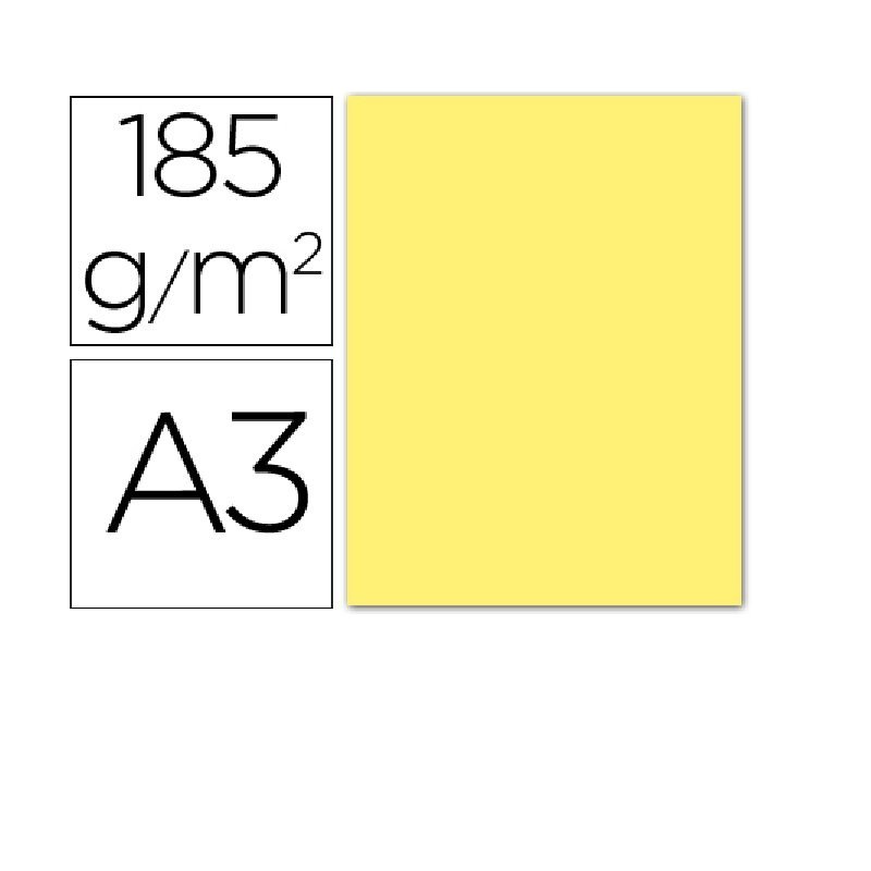CARTULINA IRIS A3 AMARILLO CANARIO P/50