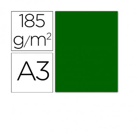 CARTULINA IRIS A3 VERDE BILLAR P/50