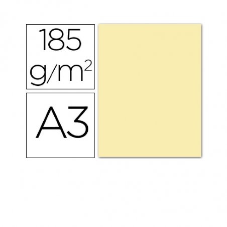 CARTULINA IRIS A3 CREMA P/50