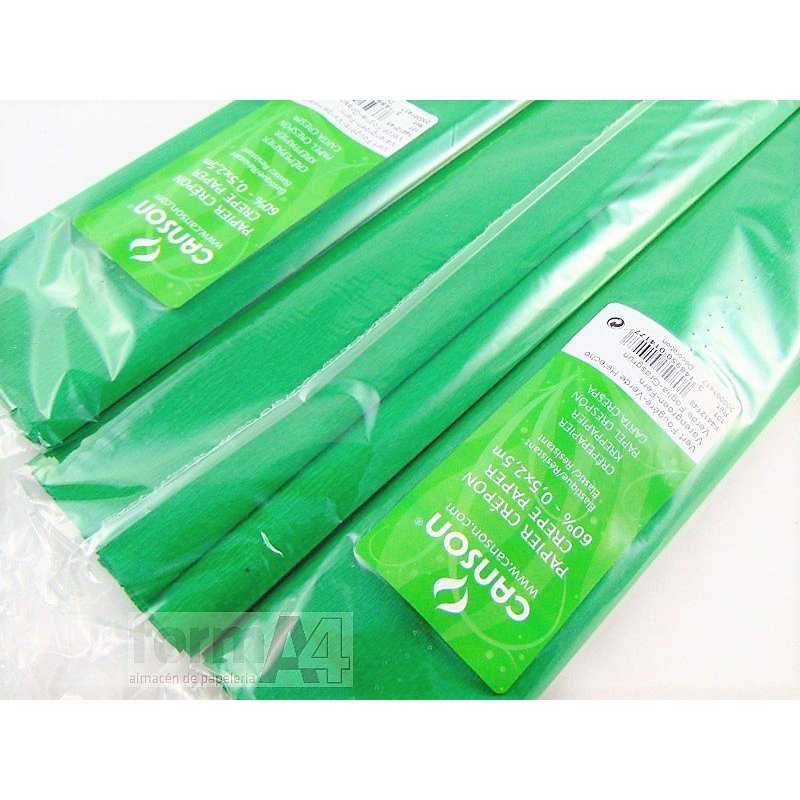 PAPEL CRESPON CANSON VERDE HELECHO