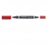 MARCADOR PERMANENTE LUMOCOLOR 348 DUO ROJO 