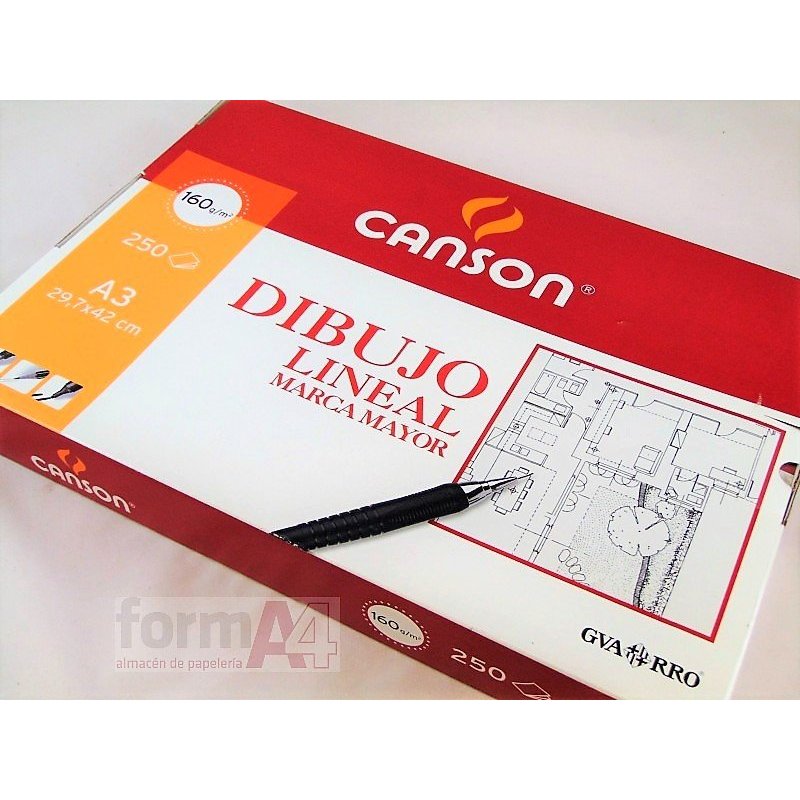PAPEL DIBUJO CANSON M. MAYOR A3 160GR. P/250