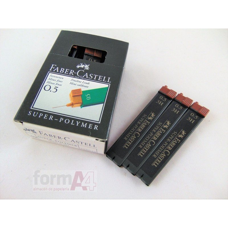 MINAS DE GRAFITO FABER-CASTELL 0,5 3H EST/12