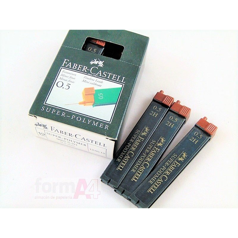 MINAS DE GRAFITO FABER-CASTELL 0,5 2H EST/12