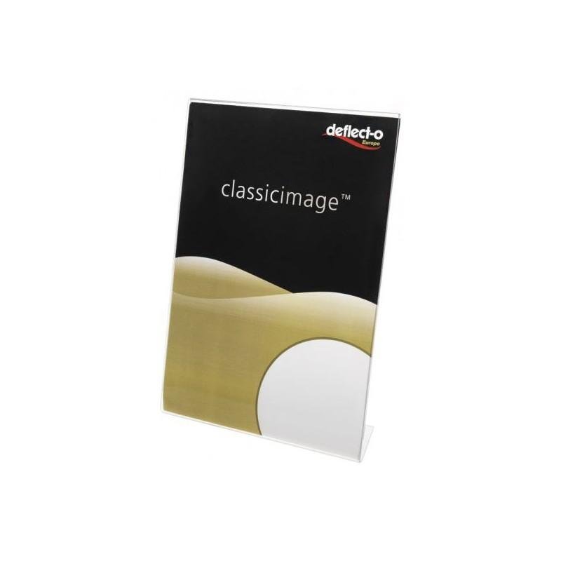 EXPOSITOR DE SOBREMESA EN L A5 VERTICAL