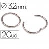 ANILLAS METALICAS LIDERPAPEL 32MM C/20