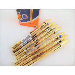 BOLIGRAFO BIC CRISTAL CELEBRATE ORO COLOR AZUL