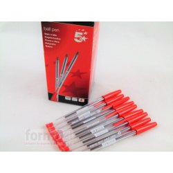 BOLIGRAFO 5* ROJO 