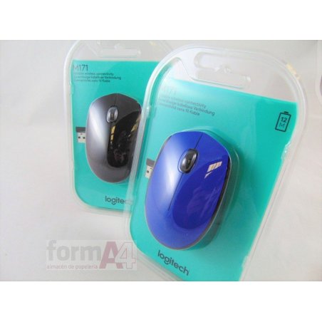 RATON OPTICO INALAMBRICO LOGITECH M171 AZUL