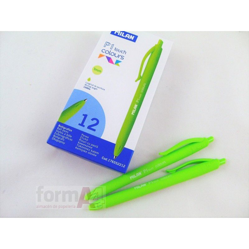 BOLIGRAFO MILAN P-1 TOUCH COLOURS VERDE