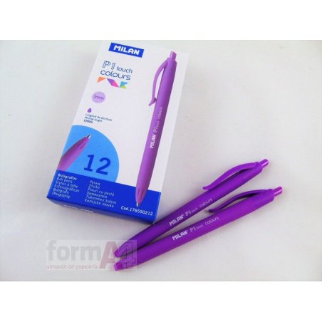 BOLIGRAFO MILAN P-1 TOUCH COLOURS VIOLETA