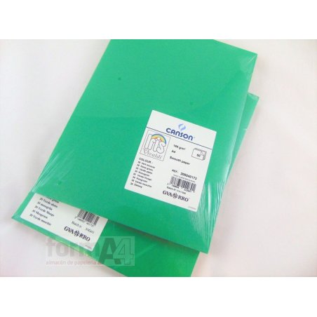 CARTULINA IRIS A4 VERDE ABETO P/50