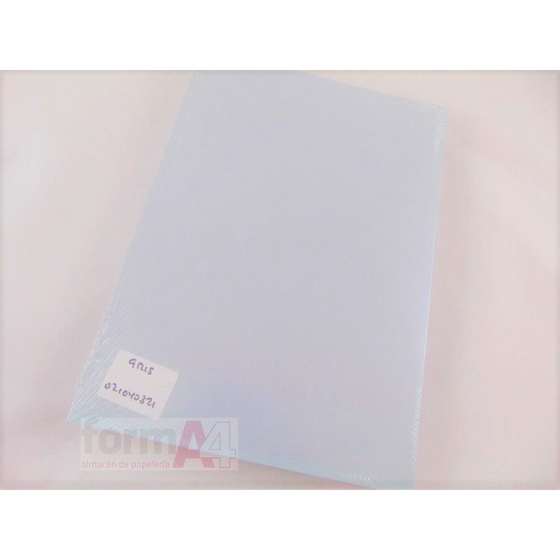 CARTULINA DHP A4 180GR. GRIS P/125