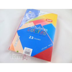 CARTULINA DHP A4 180GR. ROJO NAVIDAD P/125