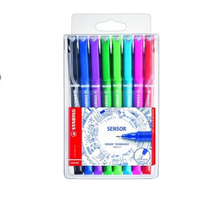 ROTULADOR STABILO SENSOR E/8 SURTIDOS