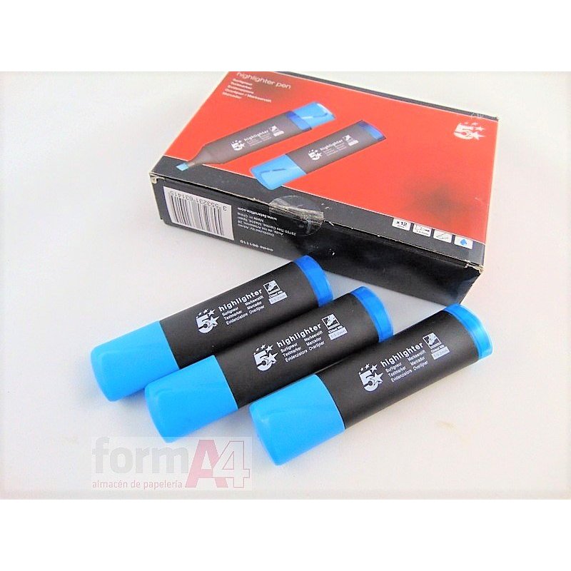 MARCADOR FLUORESCENTE 5* AZUL