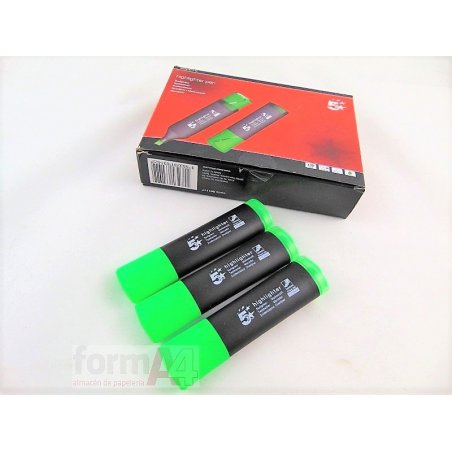 MARCADOR FLUORESCENTE 5* VERDE