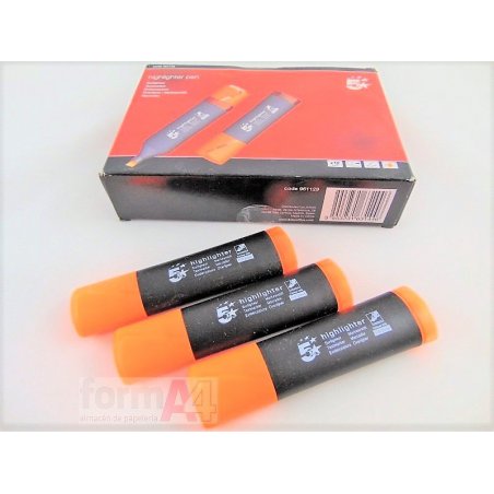 MARCADOR FLUORESCENTE 5* NARANJA