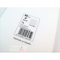 BLOC ESPIRAL PACSA 8º 80H.CUADROS APAISADO