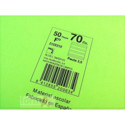 LIBRETA ESCOLAR PACSA GOFRADA FOLIO 50H 3.5MM