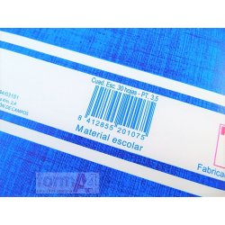 LIBRETA ESCOLAR PACSA 4º 30H. PAUTA 3.5MM.