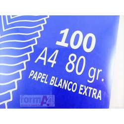 PAPEL EXTRA ZORRILLA A4 80GR. P/100H.
