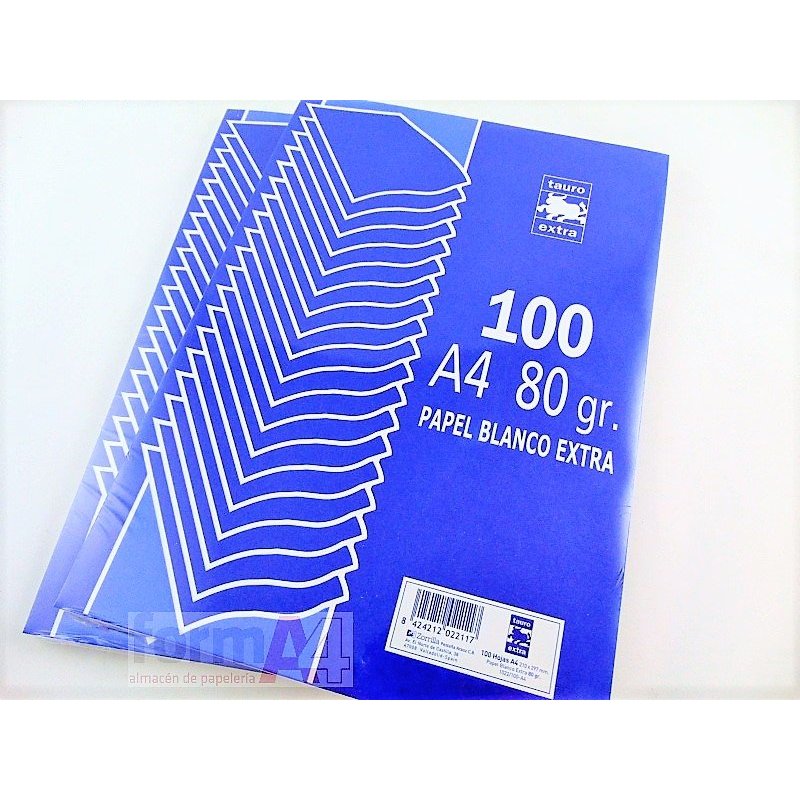 PAPEL EXTRA ZORRILLA A4 80GR. P/100H.
