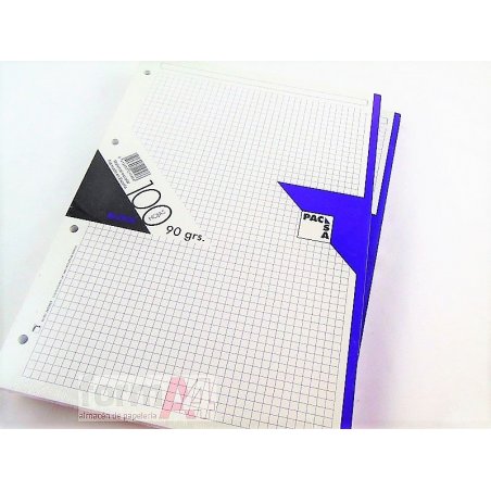 RECAMBIO PACSA 90GR. FOLIO 4T. 100H. CUA. VIOLETA