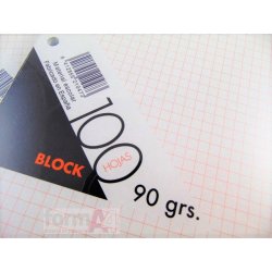 RECAMBIO PACSA 90GR. FOLIO 4T. 100H. CUA. NARANJA