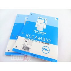 RECAMBIO PACSA 70GR. A5 4T....