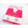 RECAMBIO PACSA 90GR. A4 4T. 100H. CUADROS
