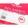 RECAMBIO PACSA 90GR. A4 4T. 100H. HORIZONTAL