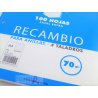 RECAMBIO PACSA 70GR. A4 4T. 100H. HORIZONTAL