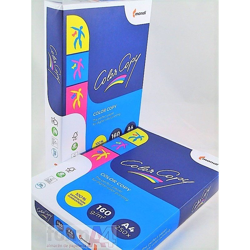 PAPEL COLOR COPY A4 160GR. P/250H
